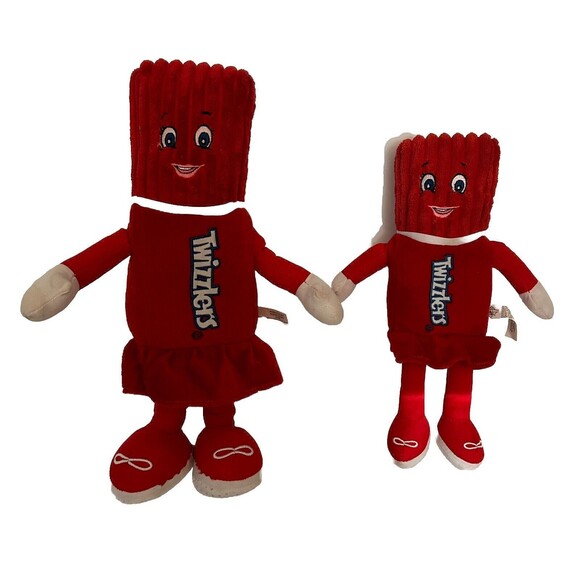 Twizzlers Licorice Girl Mascot Plush Stuffed Dolls Petting Zoo Lot of 2 - Picture 1 of 16
